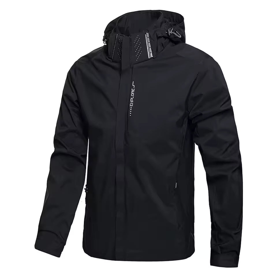 Waterproof Rain Jacket Lightweight Outer Hooded Outdoor Raincoat Hiking Windproof Jacket Climbing Outdoor Jackets