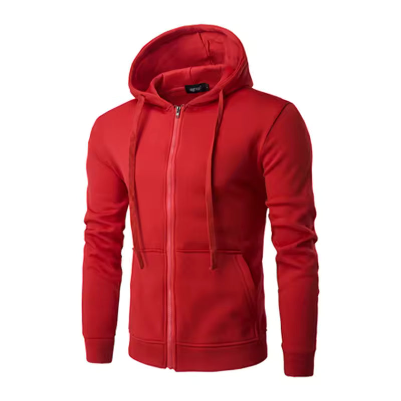 Men Sweatshirts Long Sleeve Jacket Hoodie Zipper Closure Jacket Male Hoodies Sweatshirt Slim Fit Male Clothing