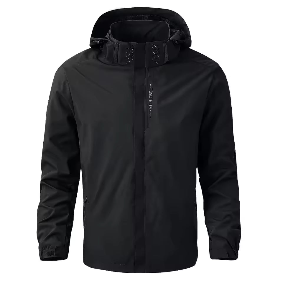 Waterproof Rain Jacket Lightweight Outer Hooded Outdoor Raincoat Hiking Windproof Jacket Climbing Outdoor Jackets