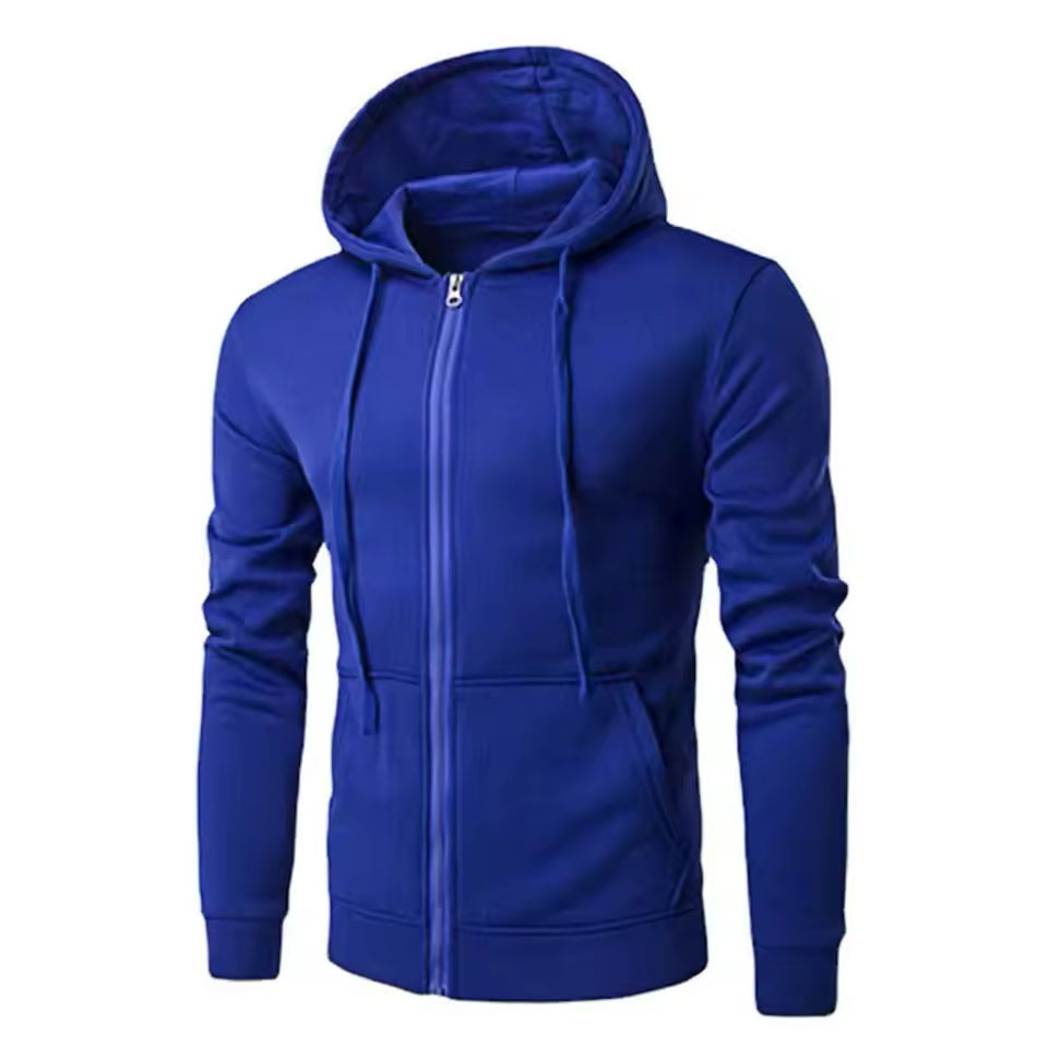 Men Sweatshirts Long Sleeve Jacket Hoodie Zipper Closure Jacket Male Hoodies Sweatshirt Slim Fit Male Clothing