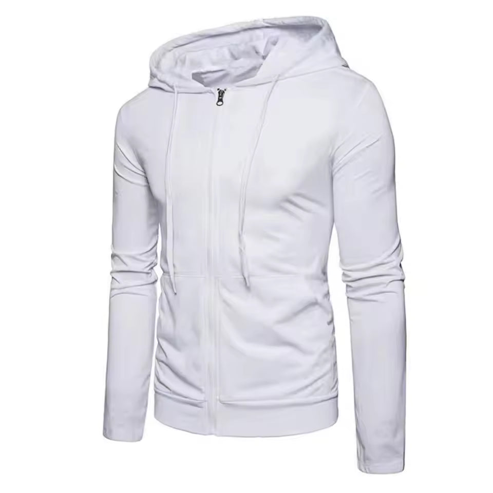 Men Sweatshirts Long Sleeve Jacket Hoodie Zipper Closure Jacket Male Hoodies Sweatshirt Slim Fit Male Clothing
