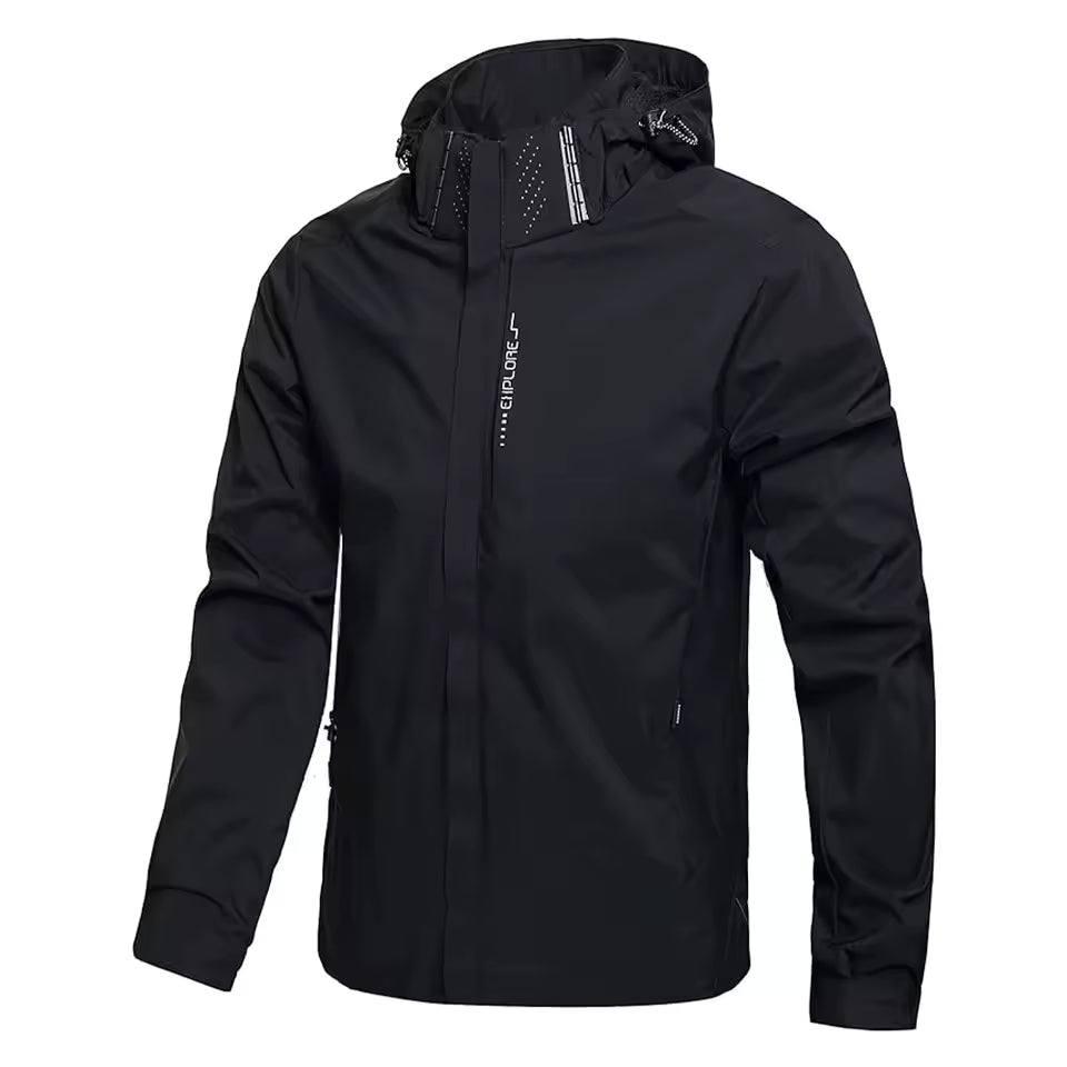 Waterproof Rain Jacket Lightweight Outer Hooded Outdoor Raincoat Hiking Windproof Jacket Climbing Outdoor Jackets
