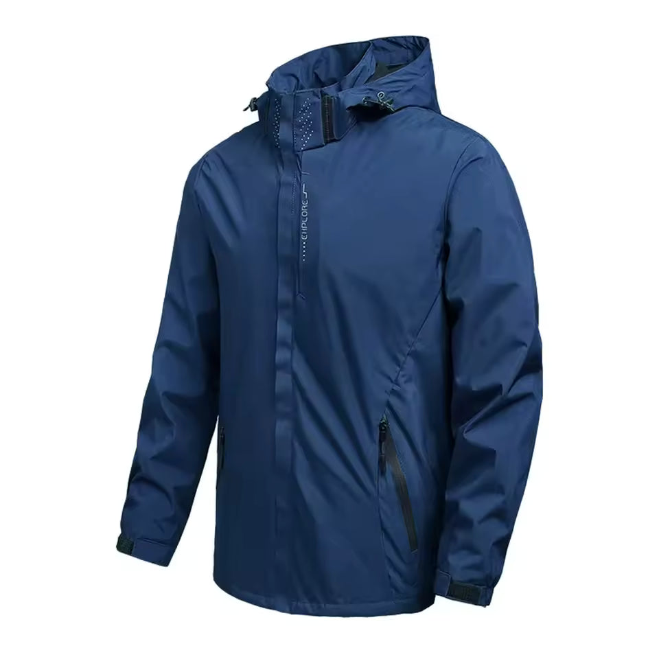 Waterproof Rain Jacket Lightweight Outer Hooded Outdoor Raincoat Hiking Windproof Jacket Climbing Outdoor Jackets