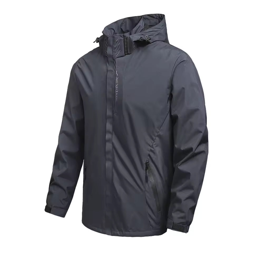 Waterproof Rain Jacket Lightweight Outer Hooded Outdoor Raincoat Hiking Windproof Jacket Climbing Outdoor Jackets