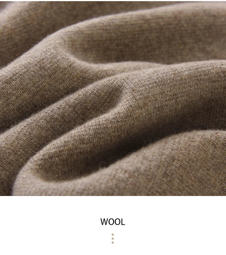 Cashmere Jacket Sweater Men's 2024 Autumn Winter 100% Merino Wool Men's Suit Collar Knit Cardigan Thickened Business Casual Coat