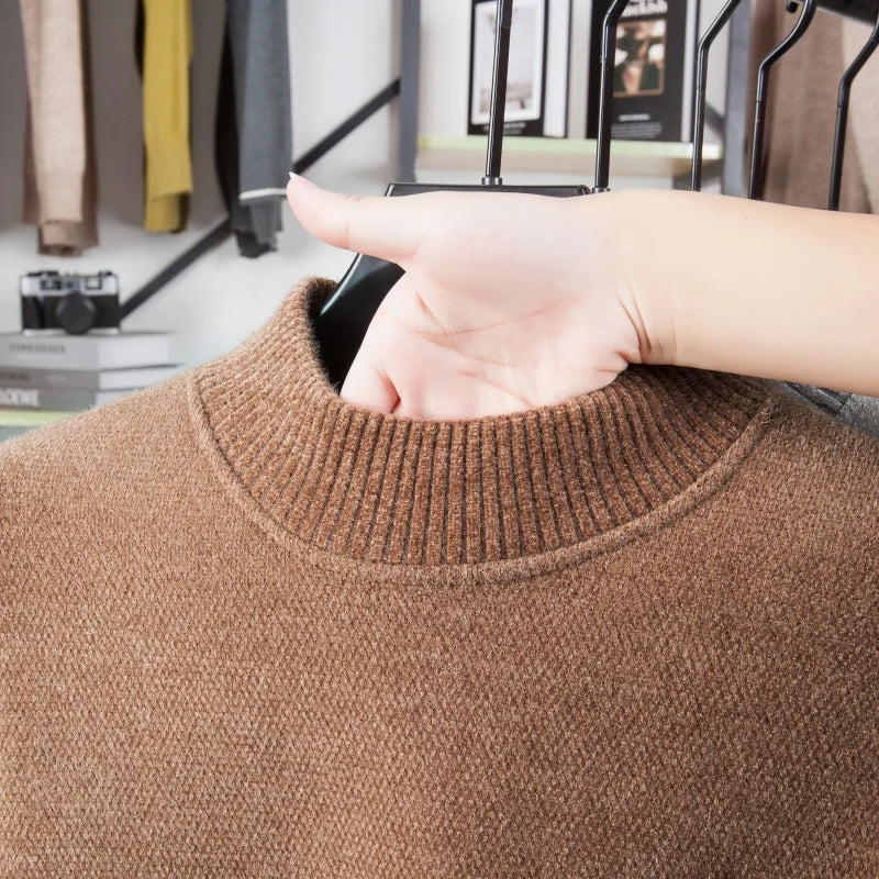 Designer Original Men's Knit Sweater Long Sleeve Crew Neck Soft Warm Anti Pilling Casual Business Autumn Winter Men's Clothing