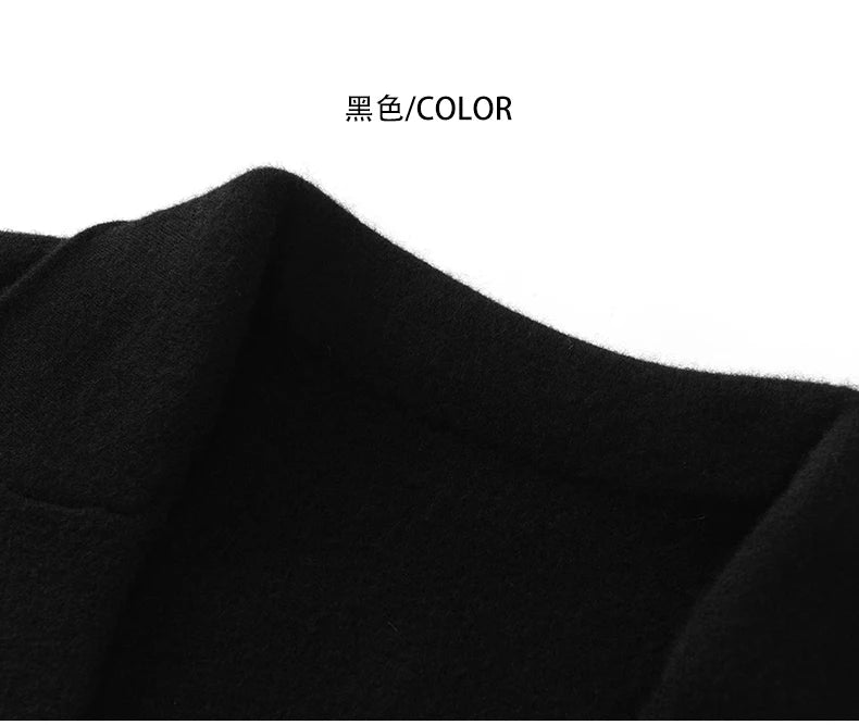 Cashmere Jacket Sweater Men's 2024 Autumn Winter 100% Merino Wool Men's Suit Collar Knit Cardigan Thickened Business Casual Coat