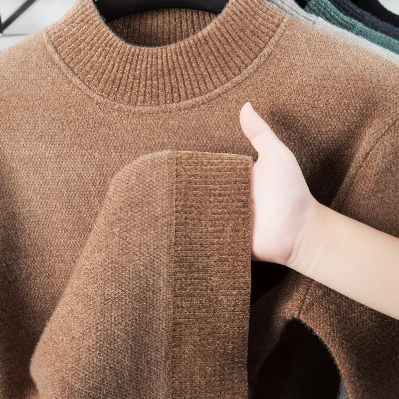 Designer Original Men's Knit Sweater Long Sleeve Crew Neck Soft Warm Anti Pilling Casual Business Autumn Winter Men's Clothing